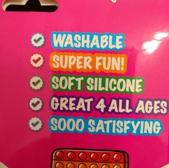NEW Buble pop it 6x6 Fidget Stocking Stuffer Stress Relief Kids Toy - Picture 3 of 3